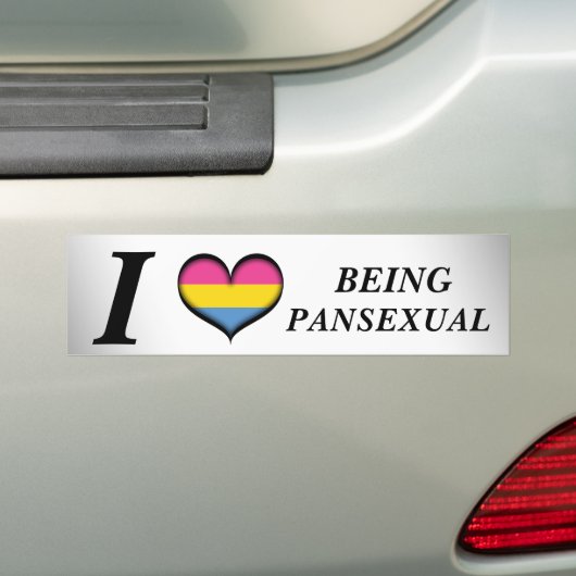 Ik ben hartverwarmend dat panseksuele Design Pride Bumpersticker (Op auto)
