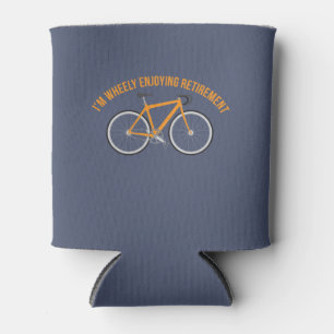 Ik ben heel blij met de fiets Retirement Funny Blikjeskoeler