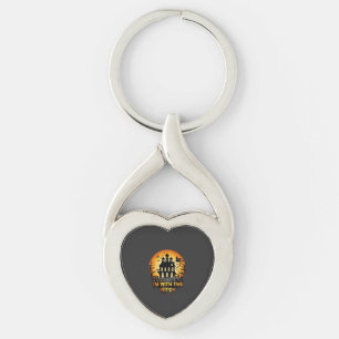 Ik ben Heks Heeft Huis Volle Maan Pompoenen Sleutelhanger