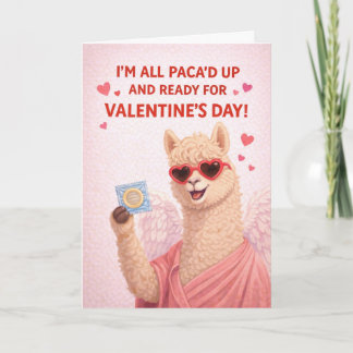 😂 Ik ben helemaal Paca'd en klaar voor Valentijns Feestdagen Kaart