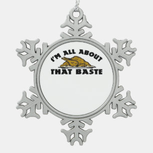 Ik ben helemaal weg van die smeerlap! Classic Tin Sneeuwvlok Ornament