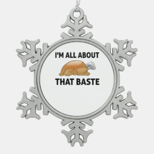 Ik ben helemaal weg van die smeerlap tin sneeuwvlok ornament