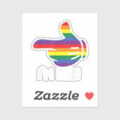 Ik ben Hers Rainbow Lesbian Couple Funny LGBT Prid Sticker (Vel)