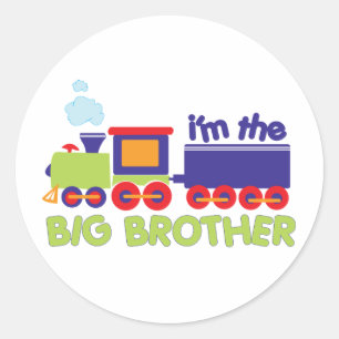 Ik ben het Big Brother Train T-shirt Ronde Sticker