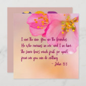 Ik ben het Christelijke Floral-Inspirerend (Voorkant / Achterkant)