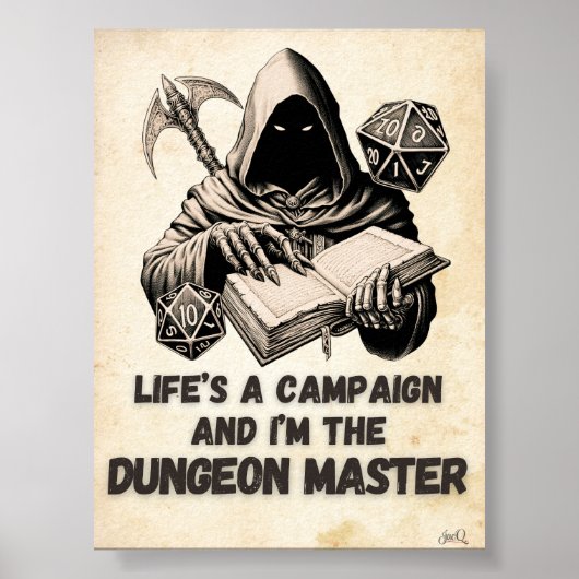 Ik ben het Dungeon Master Gaming Poster (Voorkant)