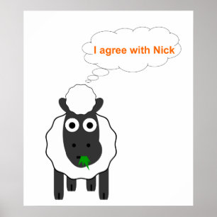 Ik ben het eens met de algemene verkiezingen in Ni Poster