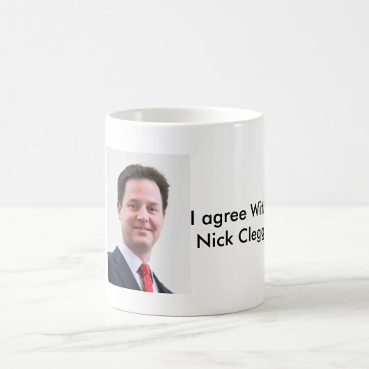 Ik ben het eens met de Mok van Nick Clegg (Center)