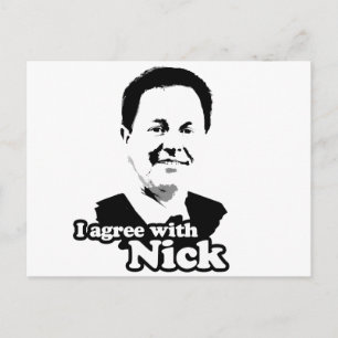 Ik ben het eens met Nick Briefkaart