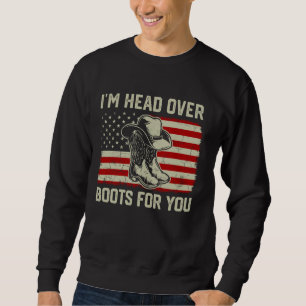 Ik ben het hoofd over laarzen voor je country muzi trui