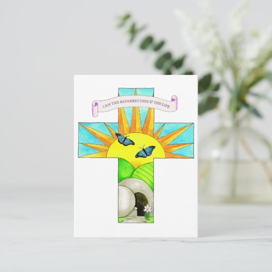 Ik ben het Inspirerend Briefkaart van het Wederopb (Staand voorkant)