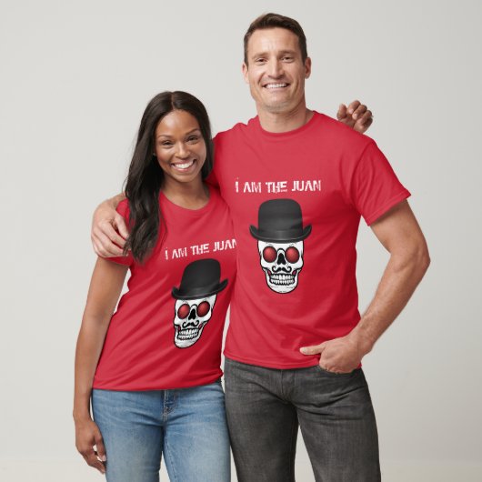 Ik ben het Juan Tshirt met Derby Pet Skull (Unisex)