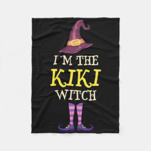 Ik ben het Kiki Witch Kostuum Halloween Funny Witc Fleece Deken