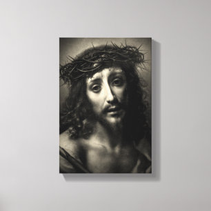 Ik ben het levende brood - John 6:51 Canvas Afdruk