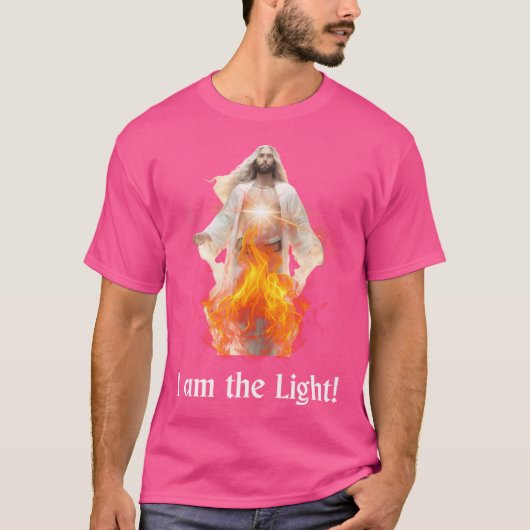 Ik ben het licht (Jezus) T-shirt (Voorkant)