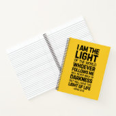 Ik ben het licht van de wereld, John 8:12 Notitieboek (Binnen)