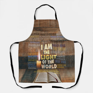 Ik ben het Licht van de Wereld - John 8:12 Schort