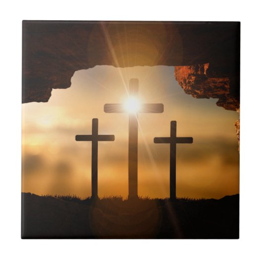 Ik ben het Licht van de Wereld Keramische Tile Tegeltje (Voorkant)