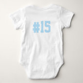 "Ik ben het Little Brother" Football Jersey Number Romper (Achterkant)