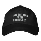 Ik ben het man uit Nantucket Geborduurde Pet (Voorkant)
