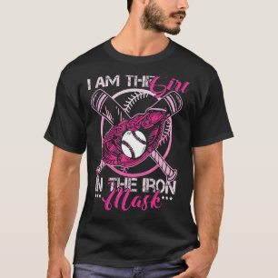 Ik ben het meisje met ijzermaskers Softball Catche T-shirt