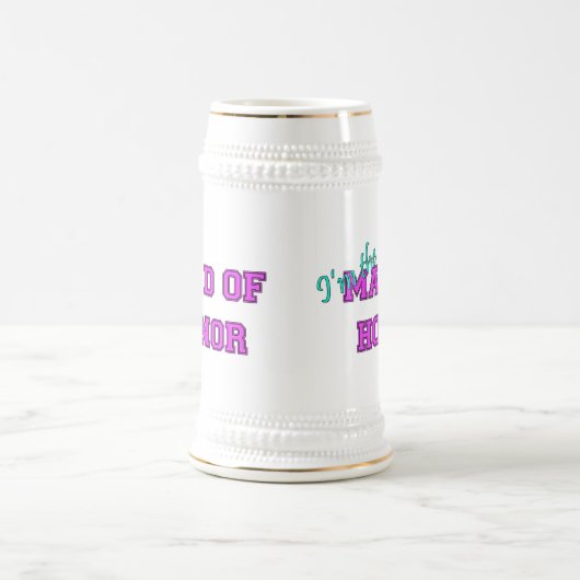 Ik ben het meisje van eer bierpul (Center)