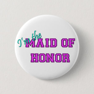Ik ben het meisje van eer ronde button 5,7 cm