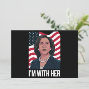 Ik ben het met haar Kamala Stem voor 2024 Presiden Kaart