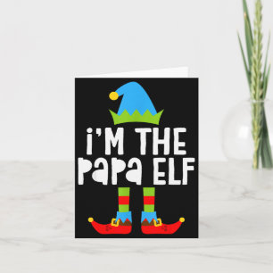 Ik ben het papa-elfshirt Heren bijpassende elf pap Kaart