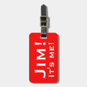 Ik ben het! Persoonlijke Bagagelabels. Bagagelabel (Voorkant verticaal)