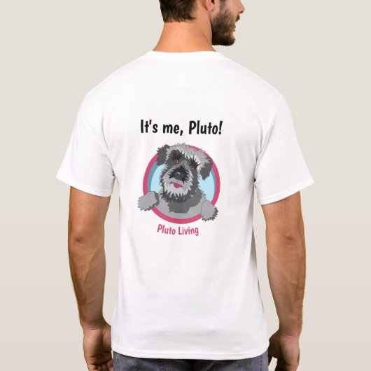 Ik ben het, Pluto T-Shirt (Achterkant)