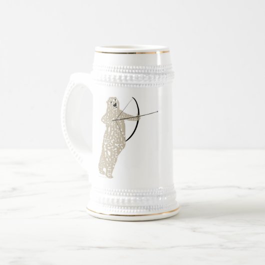 Ik ben het Polaire Beer. Doelpraktijk. Bierpul (Voorkant links)