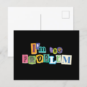 Ik ben het Probleem Collage Briefkaart