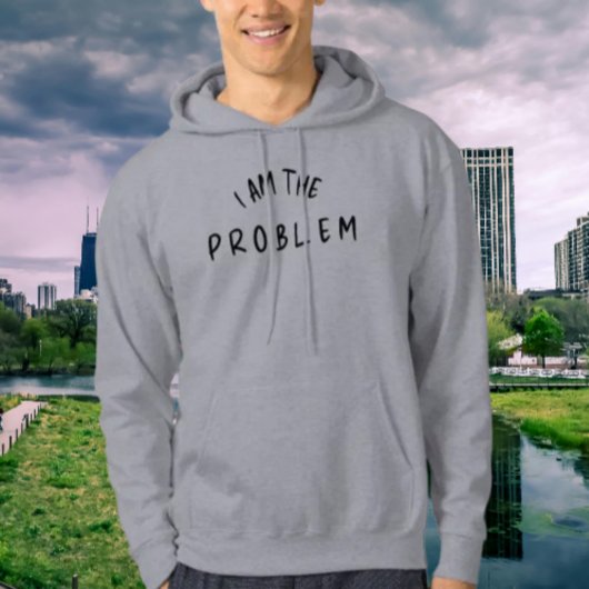 "Ik ben het probleem" - Grappig handgeschreven let Hoodie