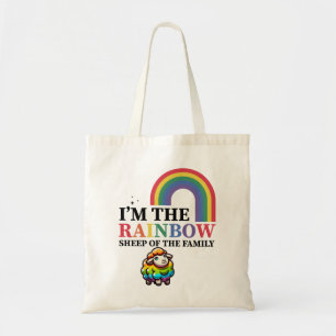 Ik ben het Regenboog Schaap van de Familie LGBTQ Tote Bag