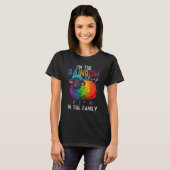 Ik ben het regenboogschaap in de familie voor zwar t-shirt (Voorkant volledig)