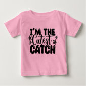 Ik ben het Schattigee Catch Pink Baby T-shirt (Voorkant)