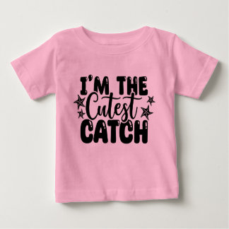 Ik ben het Schattigee Catch Pink Baby T-shirt