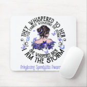 Ik ben het Storm Ankylosing Spondylitis Bewustheid Muismat (Met muis)