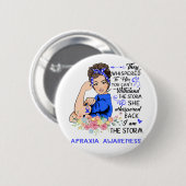 Ik ben het Storm APRAXIA-bewustzijn Ronde Button 5,7 Cm (Voorkant /achterkant)