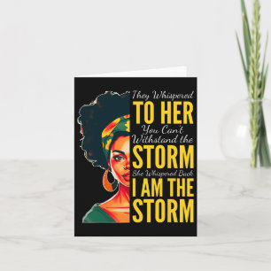 Ik ben het Storm - Black History Month - Juneteent Kaart