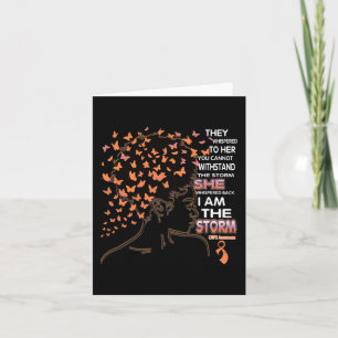Ik ben het storm Black Woman CRPS Awareness Kaart