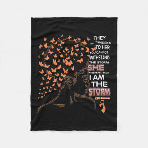 Ik ben het Storm Black Woman CRPS Bewustzijn Fleece Deken
