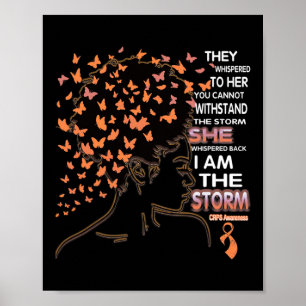 Ik ben het Storm Black Woman CRPS Bewustzijn Poster