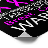 Ik ben het Storm - Borstkanker warrior Poster (Hoek)