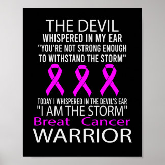 Ik ben het Storm - Borstkanker warrior Poster