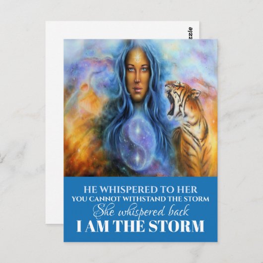 IK BEN HET STORM BRIEFKAART (Voorkant / Achterkant)