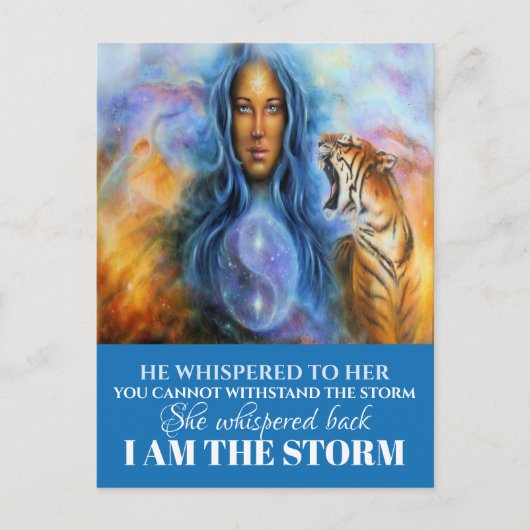 IK BEN HET STORM BRIEFKAART (Voorkant)