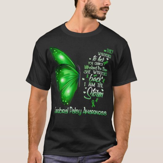 Ik ben het storm Cerebral Palsy Awareness T-shirt (Voorkant)