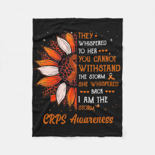 Ik ben het Storm CRPS Awareness Month Warrior Sina Fleece Deken